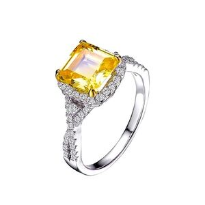 🌷🌷SAVE🌷🌷Gorgeous Genevive .925 Sterling Silver and CZ ring